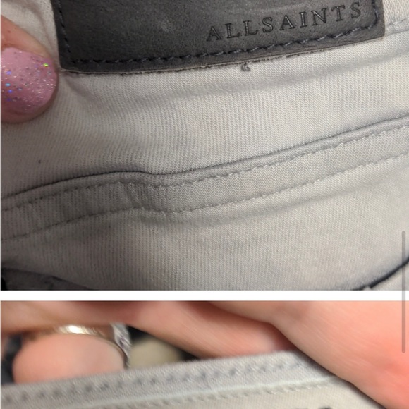 All Saints Mast Skinny Jeans Size 26 - Picture 7 of 7